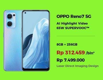 Promo Harga Oppo Reno7 5G 8GB + 256GB  - Erafone