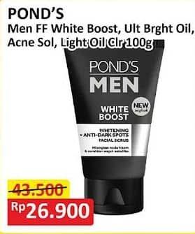 Pond's Men Facial Wash 100 gr Diskon 38%, Harga Promo Rp26.900, Harga Normal Rp43.500