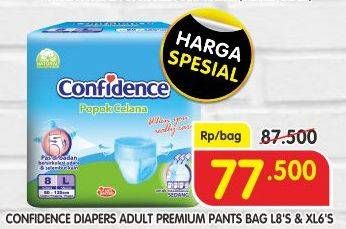 Promo Harga Confidence Adult Diapers Pants L8, XL6 6 pcs - Superindo