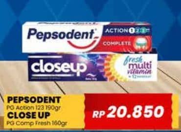 Promo Harga Close Up/Pepsodent Pasta Gigi  - Yogya