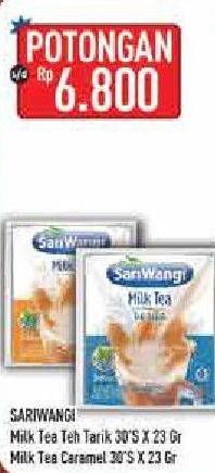 Promo Harga Sariwangi Milk Tea Teh Tarik, Caramel 30 pcs - Hypermart