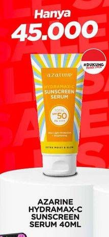 Promo Harga Azarine Hydramax-C Sunscreen Serum SPF 50 40 ml - Watsons