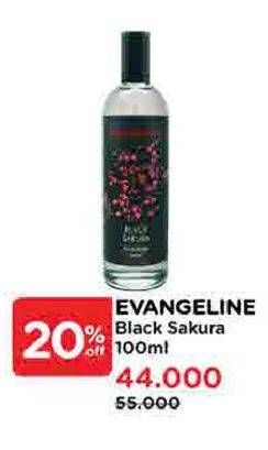 Promo Harga Evangeline Eau De Parfume Black Sakura 100 ml - Watsons
