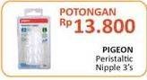 Promo Harga PIGEON Peristaltic Nipple Slim Neck 3 pcs - Alfamidi