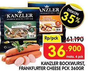 KANZLER Bockwurst, Frankfurter Cheese 360 g