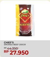 Promo Harga Chiefs Smoked Beef 200 gr - Yogya
