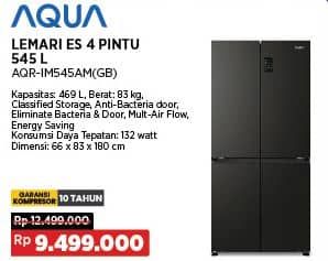 Promo Harga Aqua AQR-IM545AM Kulkas Multidoor  - COURTS