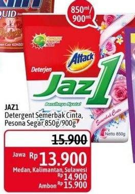 Promo Harga ATTACK Jaz1 Detergent Powder Semerbak Cinta, Pesona Segar 850 gr - Alfamidi