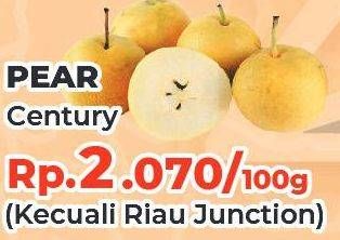 Promo Harga Pear Century per 100 gr - Yogya