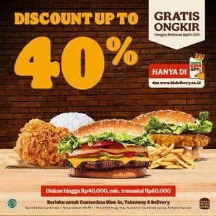 Promo Harga Burger King Burger  - Burger King