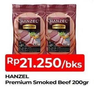 Promo Harga HANZEL Smoked Beef 200 gr - TIP TOP