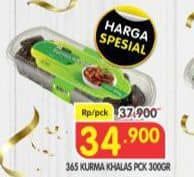 Promo Harga 365 Kurma 250 gr - Superindo