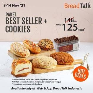 Promo Harga BreadTalk Paket Best Seller + Cookies  - BreadTalk