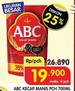 Promo Harga ABC Kecap Manis 700 ml - Superindo