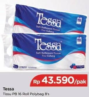 Promo Harga TESSA Toilet Tissue 8 roll - TIP TOP