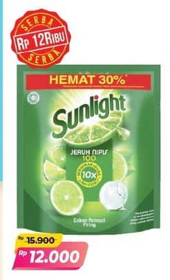 Promo Harga Sunlight Pencuci Piring Jeruk Nipis 100 910 ml - Alfamart