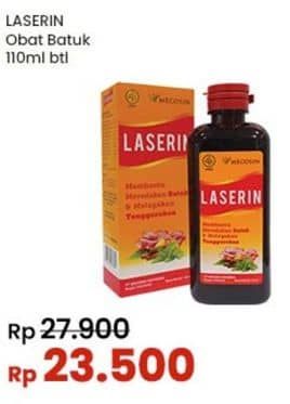 Promo Harga LASERIN Syrup Obat Batuk 110 ml - Indomaret
