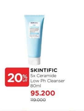 Promo Harga Skintific 5X Ceramide Low Ph Cleanser 80 ml - Watsons