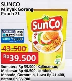 Promo Harga Sunco Minyak Goreng 2000 ml - Alfamart
