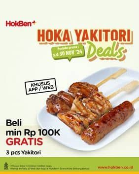 Promo Harga Hoka Yakitori Deals  - HokBen