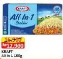 Promo Harga Kraft All in 1 Cheddar 165 gr - Alfamart