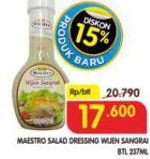 Promo Harga Maestro Salad Dressing Wijen Sangrai 237 ml - Superindo