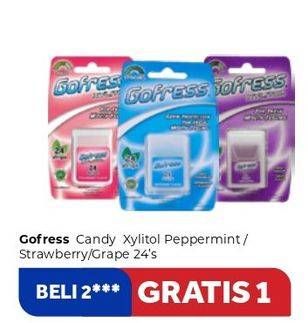 Promo Harga GO FRESS Refreshing Oral Care Strips Grape, Peppermint, Strawberry 24 pcs - Carrefour