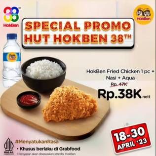 Promo Harga Hokben Fried Chicken  - HokBen