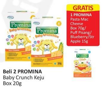 Promo Harga PROMINA 8+ Baby Crunchies Keju 20 gr - Alfamart