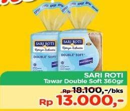 Promo Harga SARI ROTI Tawar Double Soft 360 gr - TIP TOP