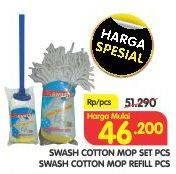 Promo Harga SWASH Cotton Mop Set/Cotton Mop Reffil  - Superindo