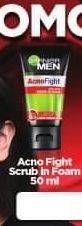 Promo Harga Garnier Men Acno Fight Facial Foam Anti-Acne Scrub 50 ml - Alfamart