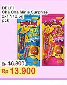 Promo Harga Delfi Cha Cha Minis Surprise Toy per 2 pcs 17 gr - Indomaret
