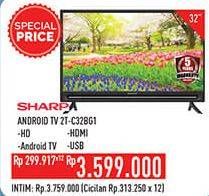 Promo Harga SHARP 2T-C32BG1 | LED TV 32 inch  - Hypermart