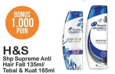Promo Harga Supreme Shampoo Anti Hair Fall 135ml/ Tebal & Kuat 165ml  - Alfamart