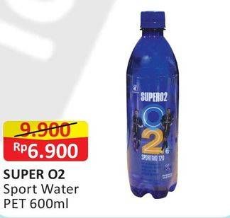 Promo Harga SUPER O2 Silver Oxygenated Drinking Water 600 ml - Alfamart