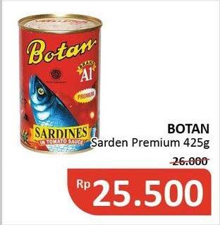 Promo Harga BOTAN Sardines Premium In Tomato Sauce 425 gr - Alfamidi