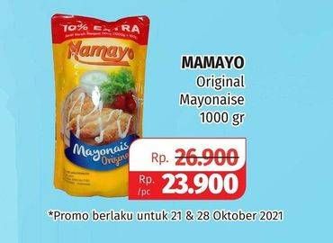 Promo Harga MAMAYO Mayonnaise 1000 gr - Lotte Grosir