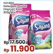 Promo Harga Sayang Detergent Powder Original Fresh, Rose 800 gr - Indomaret