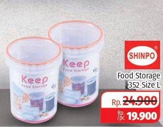 Promo Harga SHINPO Food Storage Size L  - Lotte Grosir