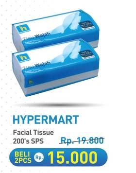 Promo Harga Hypermart Facial Tissue 200 sheet - Hypermart