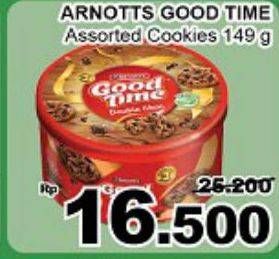 Promo Harga GOOD TIME Chocochips Assorted Cookies Tin 149 gr - Giant