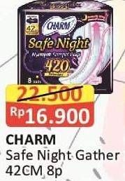 Promo Harga Charm Safe Night Gathers 42cm 8 pcs - Alfamart