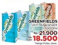 Promo Harga Greenfields UHT All Variants 1000 ml - LotteMart