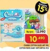 Promo Harga CHARMI Cotton Buds Art, Baby 100 pcs - Superindo