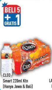 Promo Harga CLEO Air Minum per 24 botol 220 ml - Hypermart