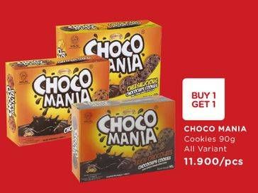 Promo Harga CHOCO MANIA Choco Chip Cookies All Variants 90 gr - Watsons