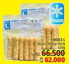 Promo Harga CHOICE L Cheesy Stick Blue 420 gr - LotteMart
