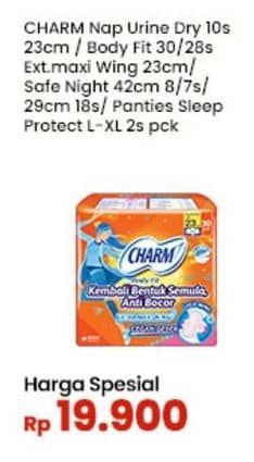 Promo Harga Charm Nap Urine/Body Fit Extra Maxi/Sleep Protect  - Indomaret