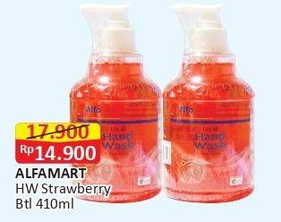 Promo Harga ALFAMART Hand Wash (Hand Soap) Strawberry 410 ml - Alfamart